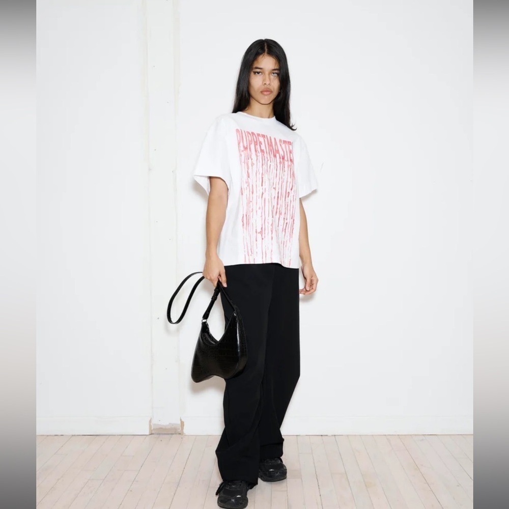 NWT Puppets and Puppets Sz XL Matthew Barrel Leg Oversized SweatPants Black
